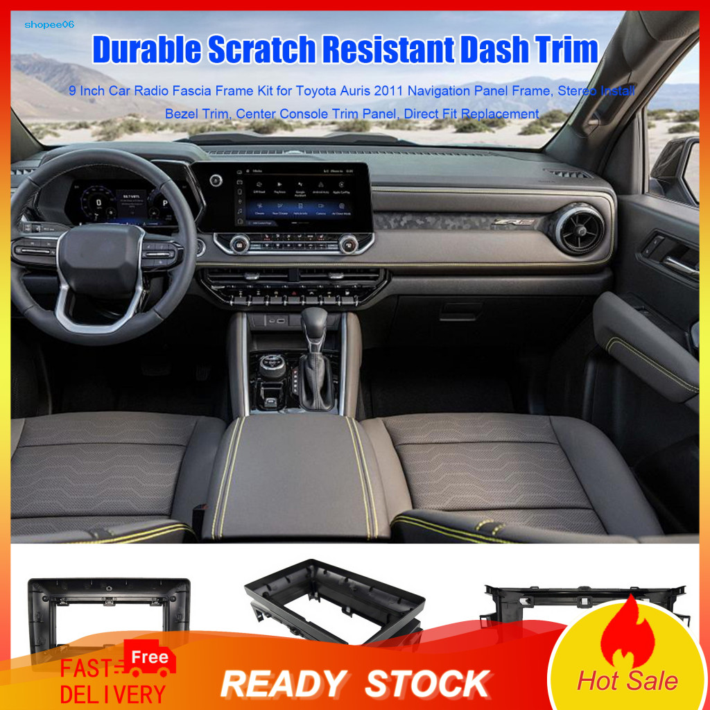 Auto Modification Accessories Fit Control Panel Shell 9 Inch Car Radio Fascia Frame Kit for Toyota Auris 2011-2012 Navig