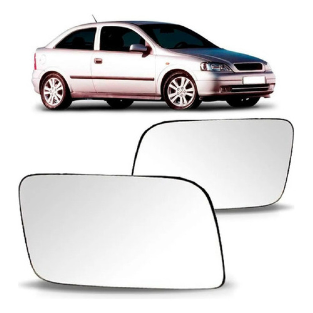 Par de Lente Espelho Retrovisor GM Chevrolet Astra 1999 2000 2001 2002 2003 2004 2005 2006 2007 2008 2009 2010 2011 2012