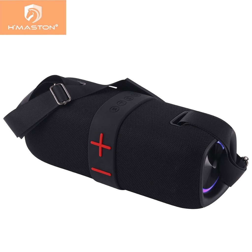 Caixa de Som Potente Bluetooth TWS Portátil Resistente LED Rádio FM  Bateria Longa Duração Alto