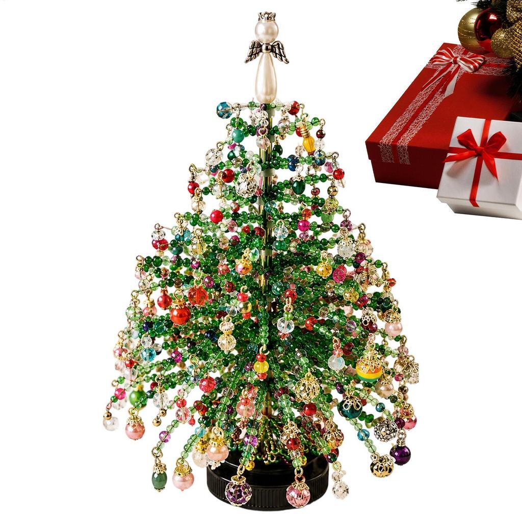 Conjunto De Miçangas De Árvore De Natal Artesanato Colorido Decoração De Férias Beading Art unhcxebr