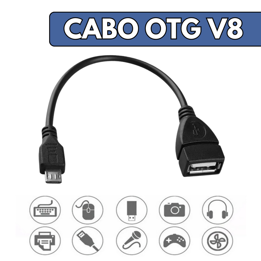 1/2/3 Cabo Adaptador OTG Para V8 Micro USB Mouse Teclado Pendrive