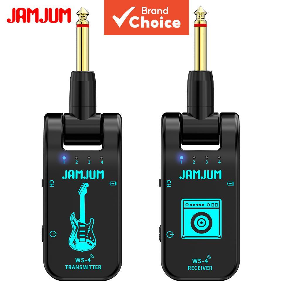 Transmissor e receptor de áudio wireless JAMJUM 2.4GHz, áudio sem perda, baixa latência e alto THD.