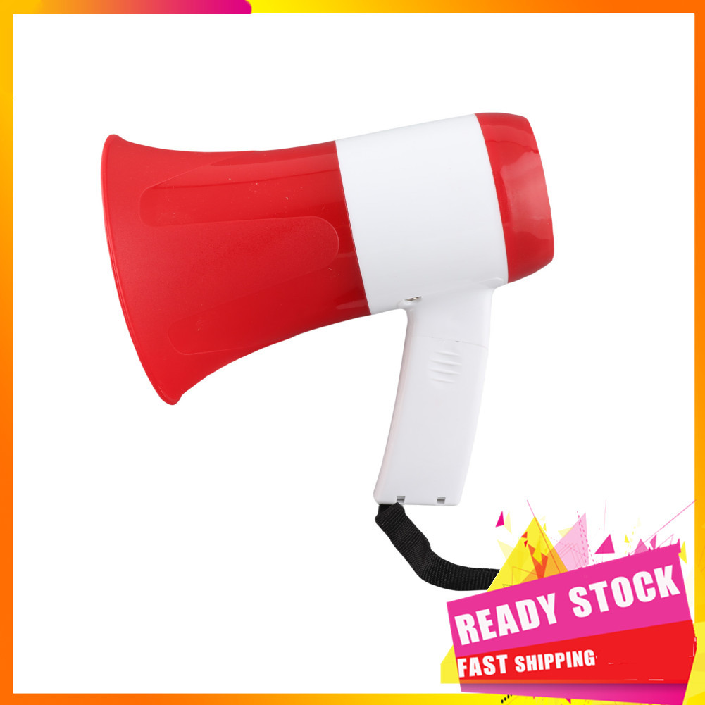 Gfgfgfgg Megafone de alta potência de 100 W com 3 modos de alarme Gravação BT Wireless 300s de 15 m para reuniões ao ar