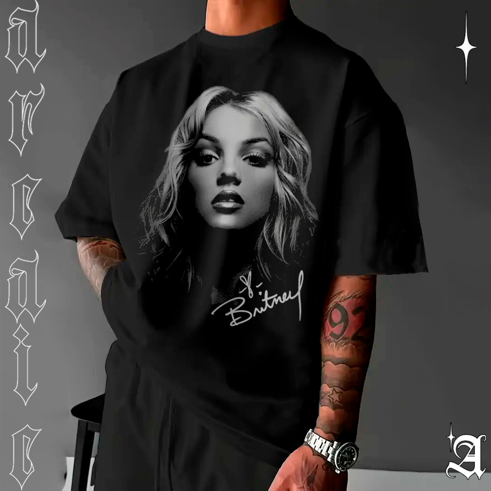 Camiseta Basica e OVERSIZED Britney Spears Private Music Princess of Pop Graphic Eyes Unissex