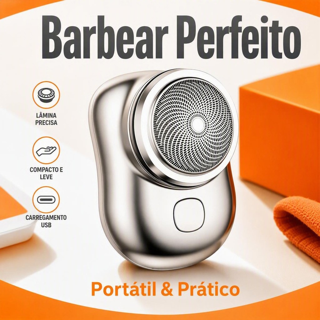 2 Unidades Mini Barbeador EléTrico PortáTil À Prova D'áGua De Dupla Finalidade Tipo