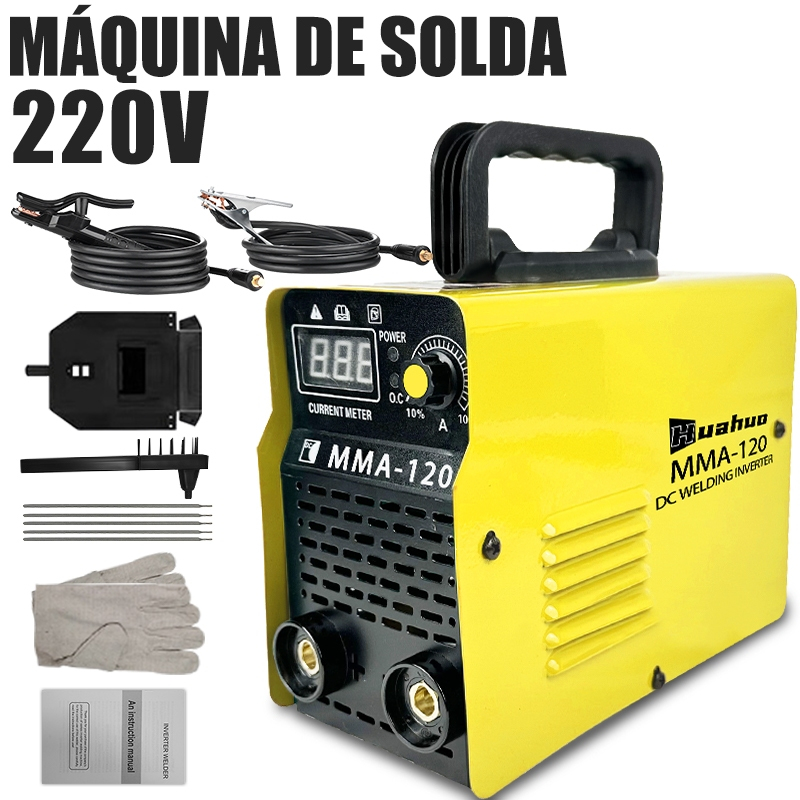 Máquina De Solda Inversora MMA-120/180/200 IGBT Tecnologia Display Digital Ferramenta De Soldagem Portátil Automática.