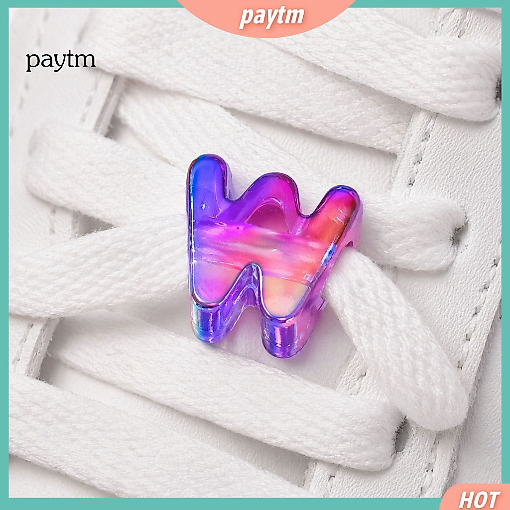 Bubble Letter Beads Hole 2 Pcs Acrylic for Diy Jewelry Making – Big Alphabet for Bracelets Necklaces Keychains Persona