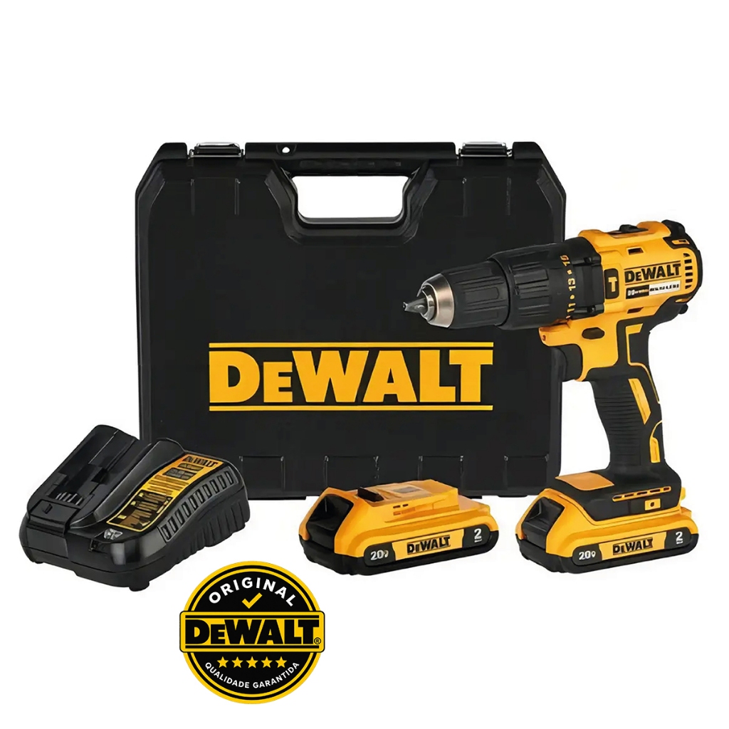 Furadeira Parafusadeira DeWalt DCD7781D2BR 20V Brushless Impacto Mandril 13mm Bivolt Li-Ion