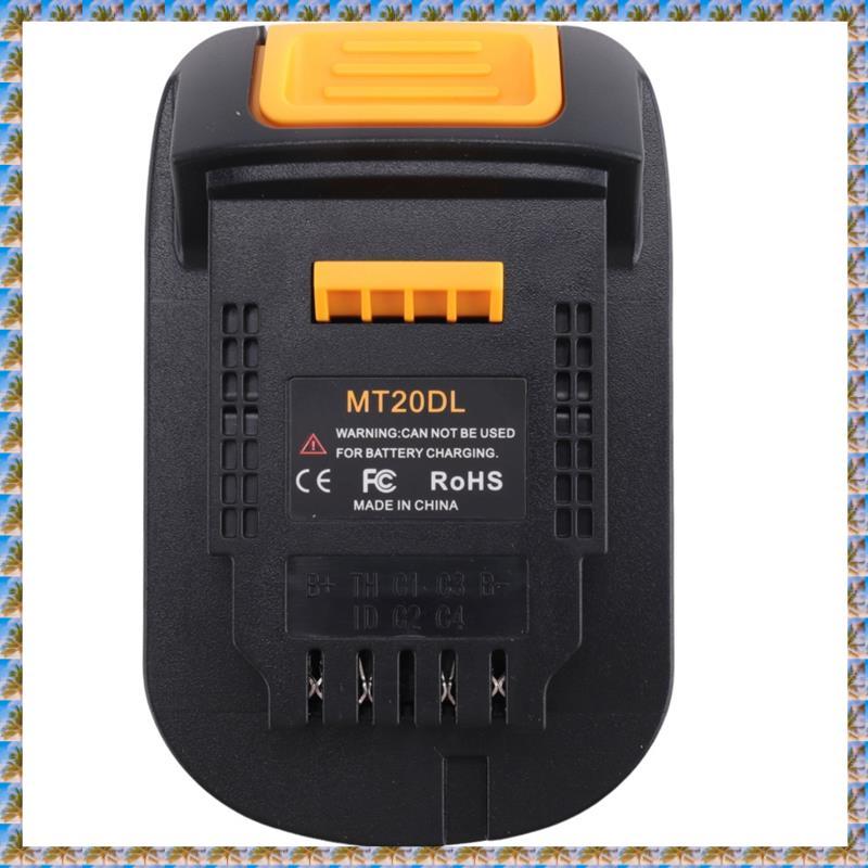 [bo7w15gmoh.br] Adaptador De Bateria MT20DL Para 18V Converter Ferramentas Dewa 18V 20V De Íon-Lítio Bl1830 Bl1860 Bl181