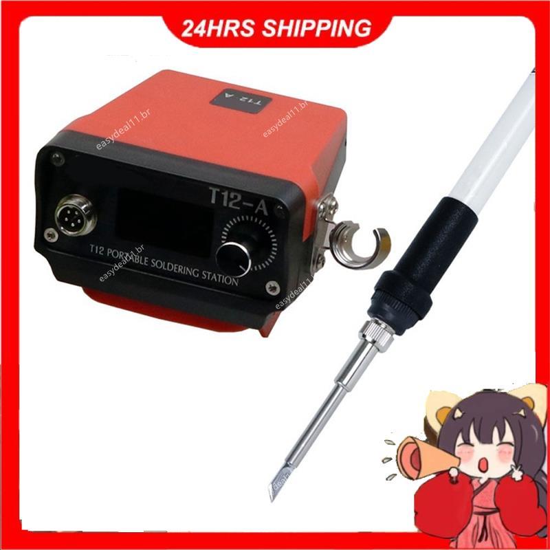 Estação De Solda Sem Fio Portátil T12-A 72W T12 Ferro Para Bateria De Íon-Lítio 18/20V De Reparo DIY