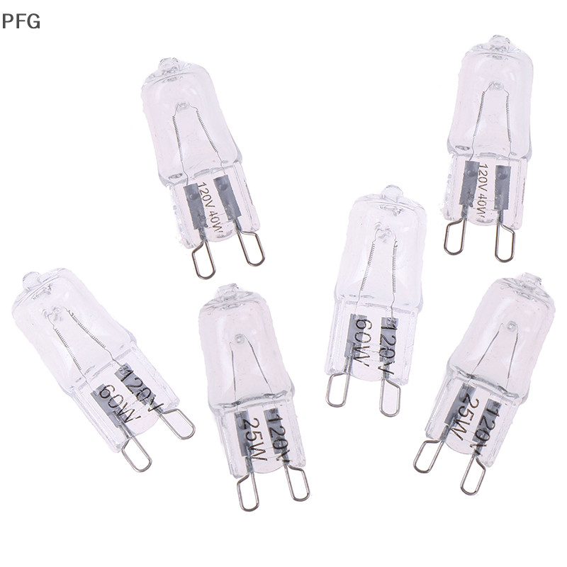 PFG 10Pcs G9 Pin Haen 120V 25W 40W 60W Lâmpada JCD G9 FG