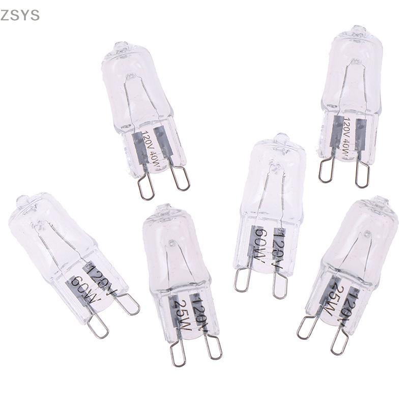 [ZSYS] 10 Unidades G9 Pinos Halogênio 120V 25W 40W 60W Lâmpada JCD G9 DG
