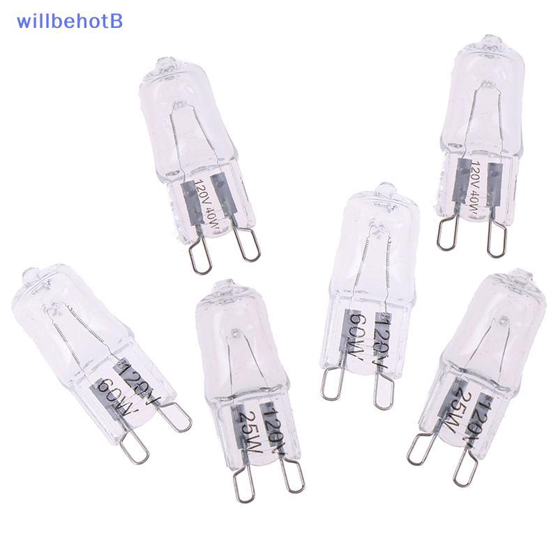 10 Unidades De Lâmpadas Halógenas G9 120V 25W/40W/60W Base De Pino Lâmpada JCD