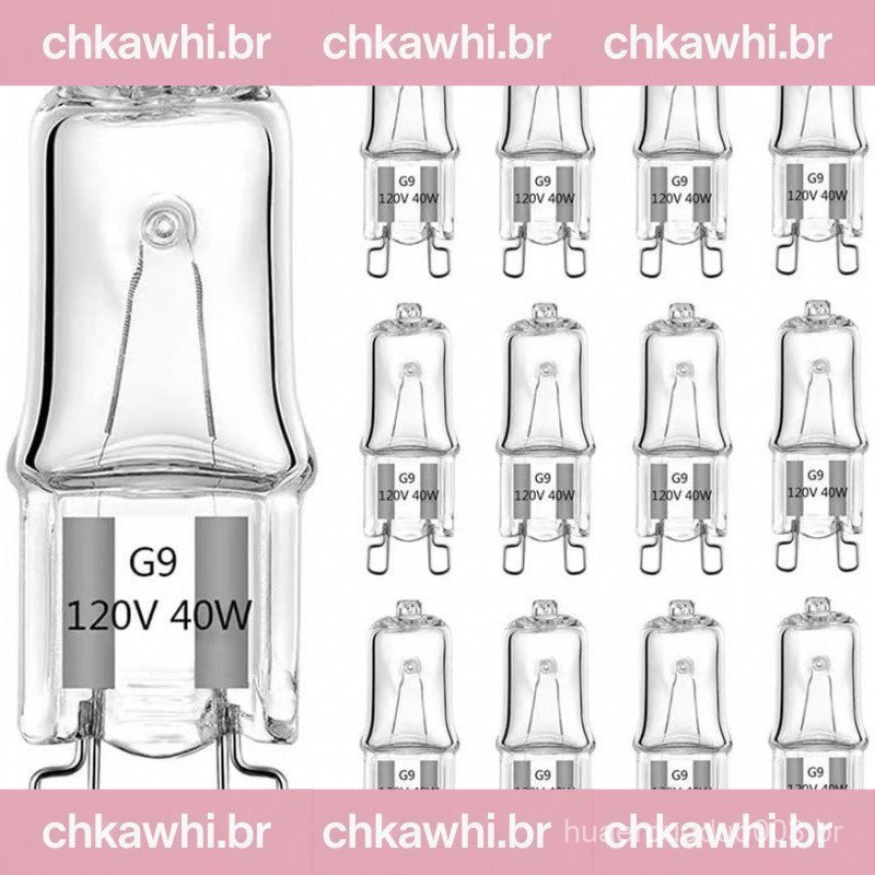 10Pcs G9 Pin Haen 120V 25W 40W 60W Lâmpada JCD G9 FG