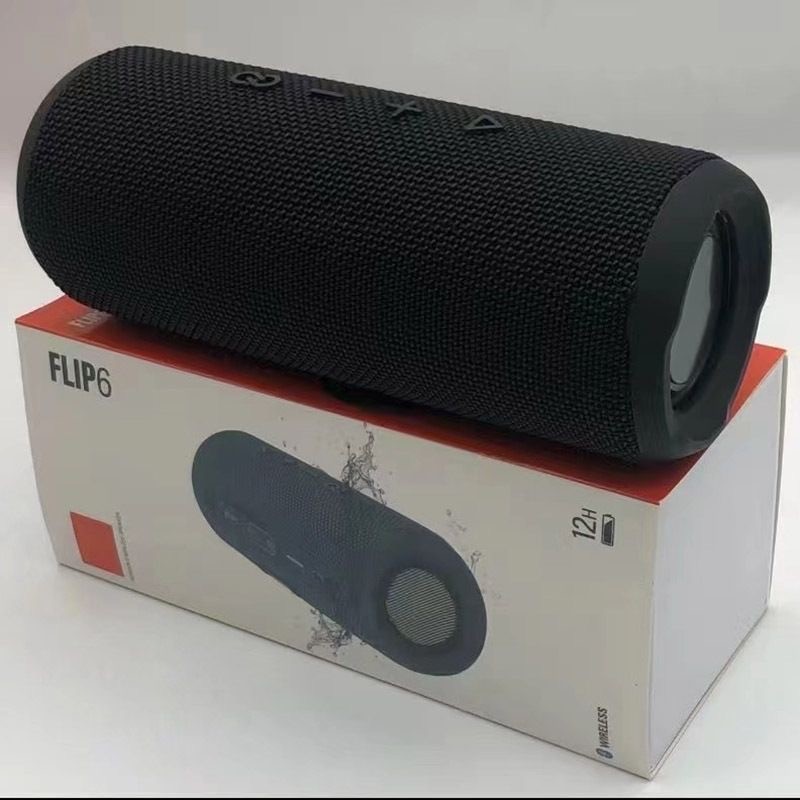 Caixa de Som Bluetooth Multifuncional TWS Flip6 – Subwoofer Portátil, Sistema Dual Wireless para Home Theater, Uso
