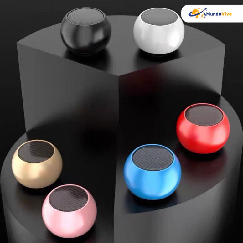 Mini alto-falante Bluetooth de Metal, portátil, poderoso, reprodução de música de alta qualidade