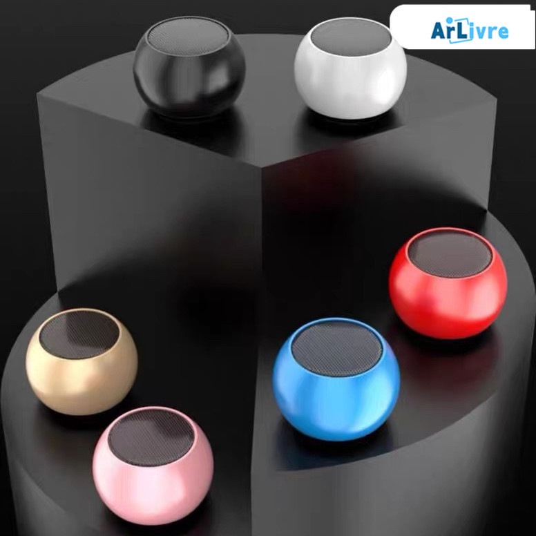 Caixinha de Som Bluetooth Metal Compacta Poderosa Portátil para Música Alta Qualidade