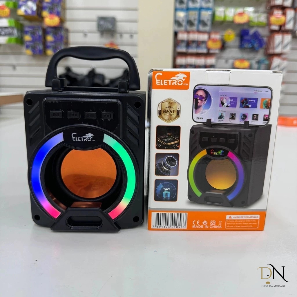 Alto-falante bluetooth RGB de madeira de alta qualidade suporte bluetooth USB TF FM TWS Bluetooth 5.0 versão