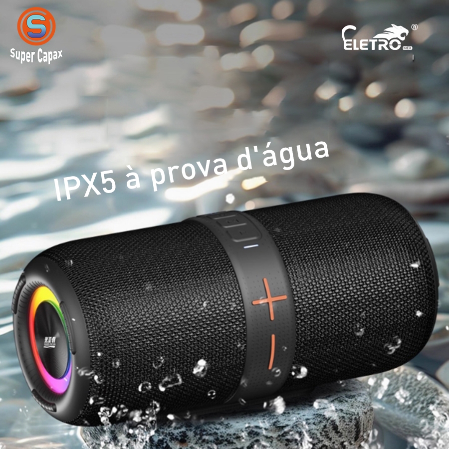 Alto-falante Bluetooth RGB à prova d'água Efeito de iluminação deslumbrante Alto-falante portátil de alta qualidade 100W