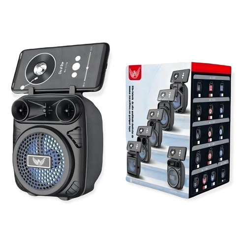 Caixinha De Som Bluetooth Usb Cartão Tf Alta Qualidade 8w Cor Preto