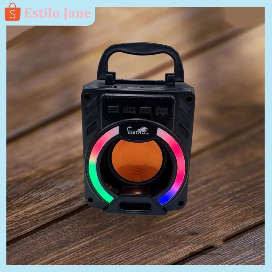 Caixa de madeira RGB8T áudio bluetooth conexão sem fio com fio qualidade de som sem perdas comutação com um clique