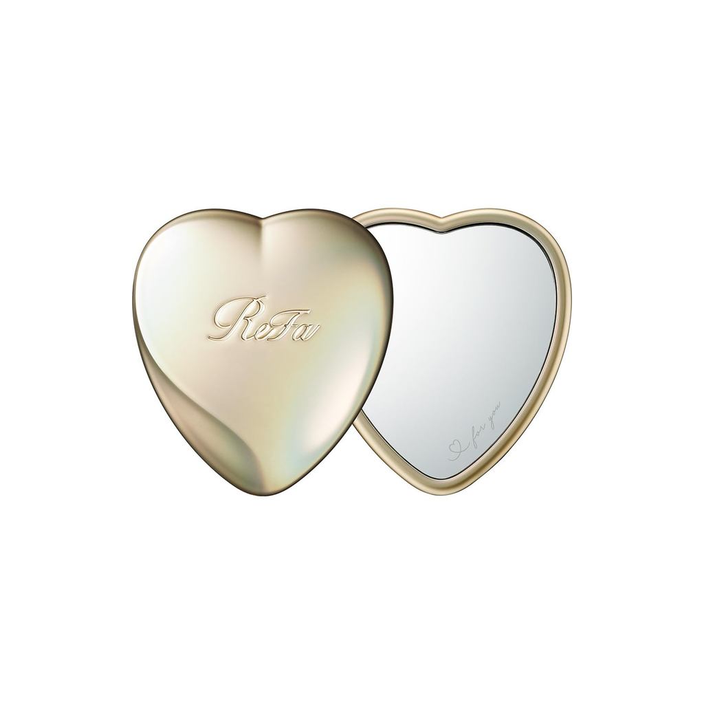 ReFa HEART MIRROR, Single Item, Available in Silky Pink, Silky Gold, Silky Silver, or Silky Blue