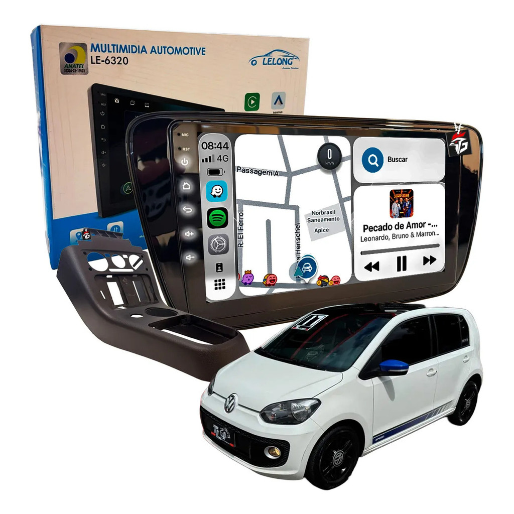 Central Multimídia 6320 4+64gb Android Wifi Rádio Up 2014-17