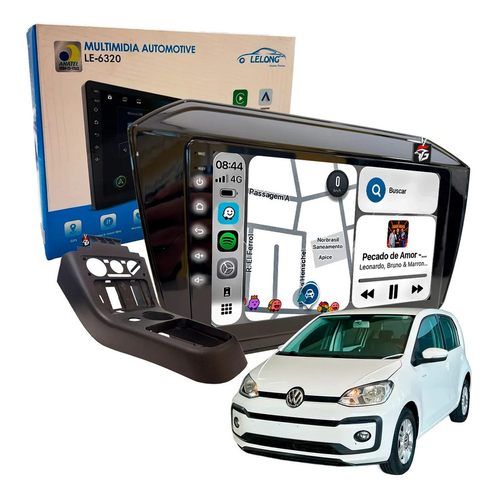 Central Multimídia 6320 4+64gb Android Wifi Rádio Up 2018-21