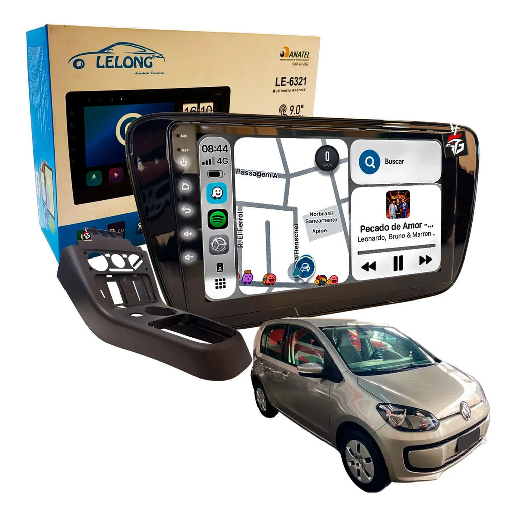 Multimídia Le6321 Octa 6+128gb Android Wifi Rádio Up 2014-17