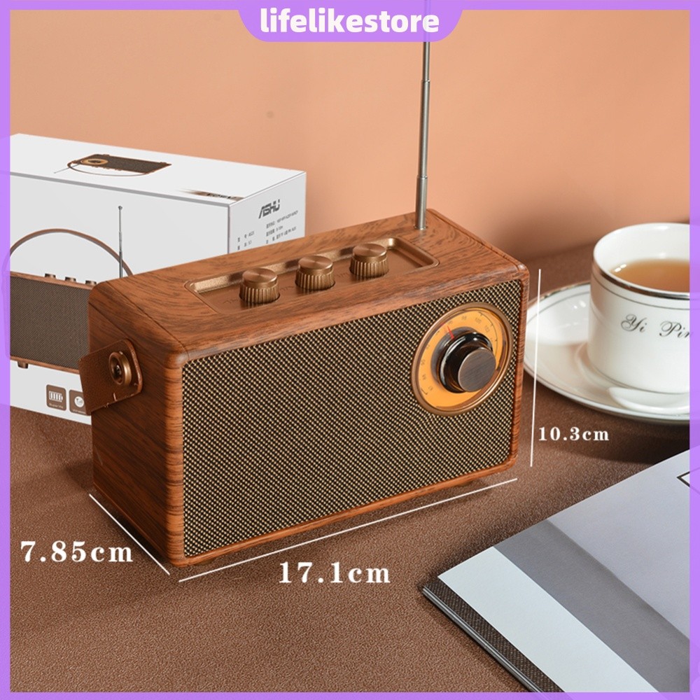 Receptor De Rádio Retrô Compacto FM Bluetooth Sem Fio 5.1 [lifelikestore.br]