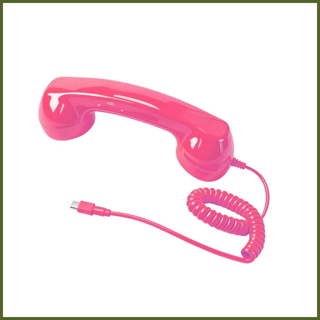 Aparelho De Telefone Retrô Plug In Receptor De Alça De Áudio Fixo Com Microfone Fone Para Celular tiankarbr