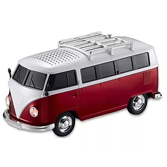Caixa de Som Kombi Retrô Bluetooth WS-266 USB TF FM Portátil Decoração