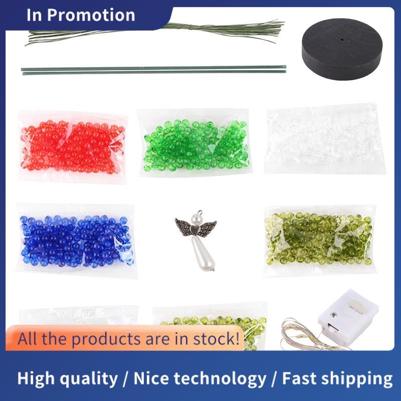 Kit De Artesanato De Árvore De Natal Com Miçangas DIY Cor Pérola Desktop Decoração De Mesa De Férias Interna