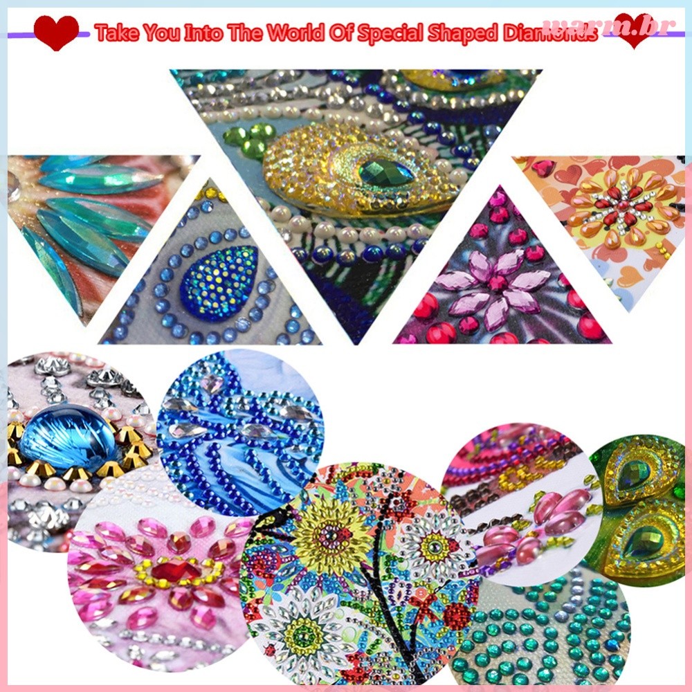 2D Flat Christmas Desktop Diamond Art Kits Pintura Diamante Decorações De Mesa [waroom.br]