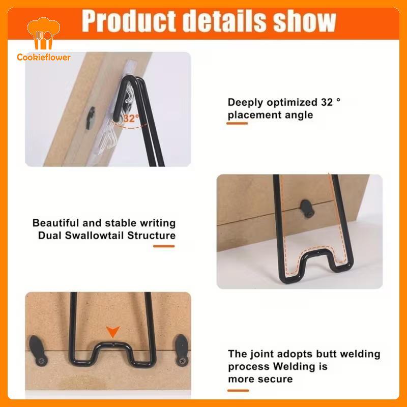 CKFR 1 Pçs Auto Adesivo Moldura De Foto Suporte Stiy Cavalete Para Festival Decoração Arte Exibição Casa Parede Desktop