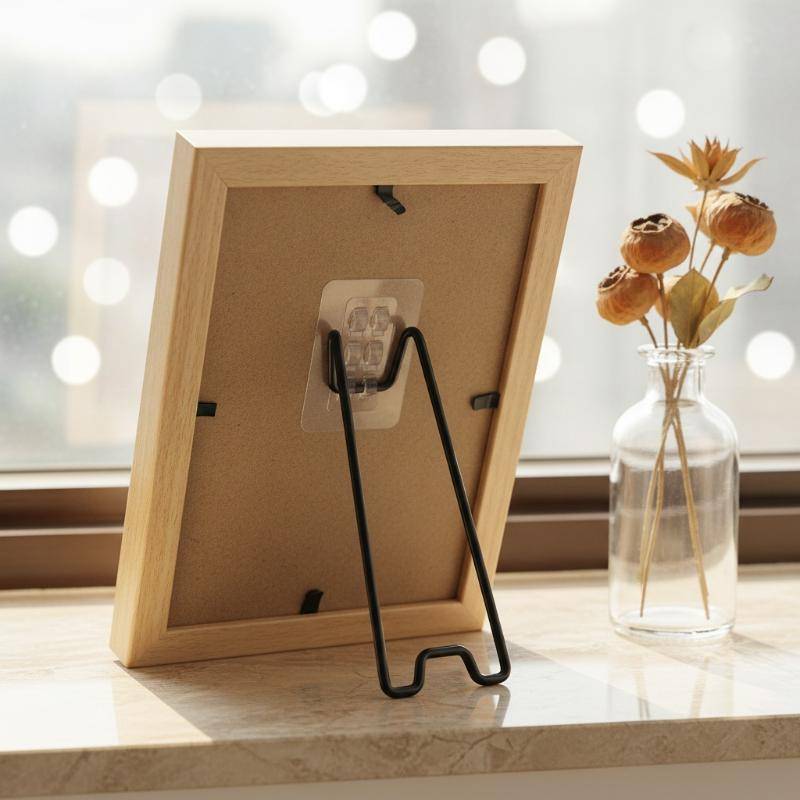 Aredhooot Autoadesivo Moldura De Foto Cavalete Suporte Stiy Para Galeria Arte Exibição Casa Desktop Decoração Da Parede