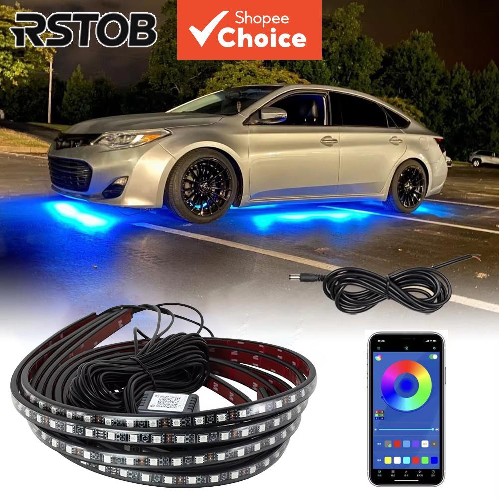 RSTOB Flexível LED Underglow Strip Light Lâmpada De Atmosfera Ambiente Inferior Do Carro À Prova D'água