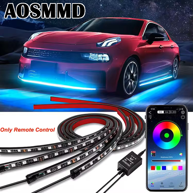 Carro Flexível Underglow Light Strip App Control Underbody Neon