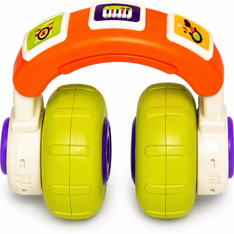 Fone Musicas Infantil LED Sons Luzes  Brinquedo Educativo Bebê +6 Meses