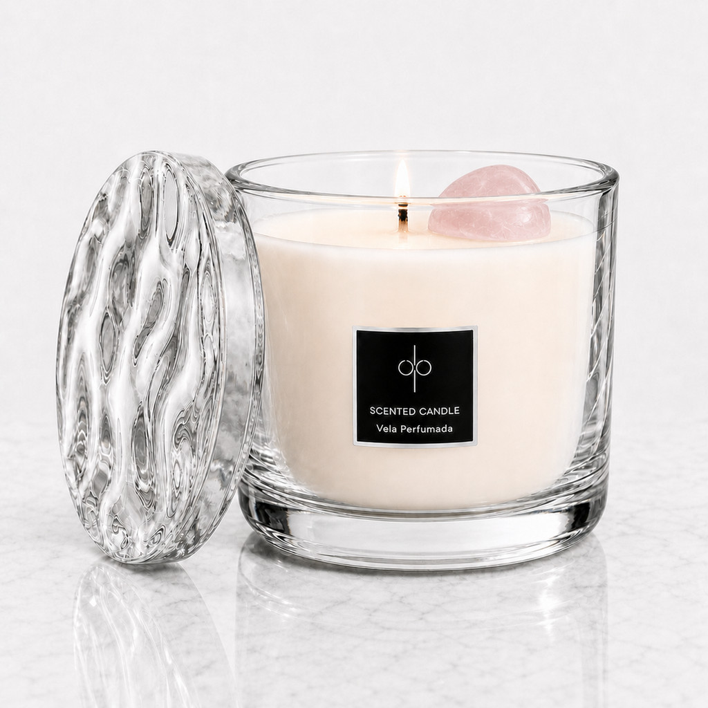 Vela Aromática Di Piettro Rose Quartz 300g