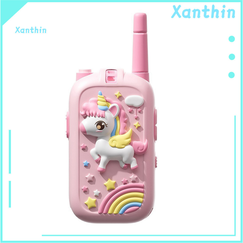 Lightweight Children Interphone Kids Video Intercom Toy with Voice Changer Rechargeable Long-range Wireless 2-way Radio