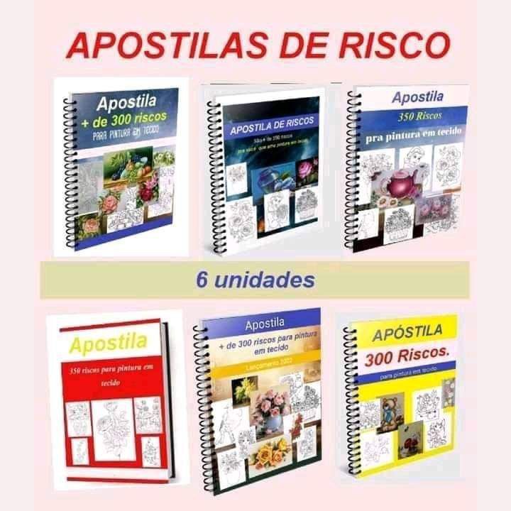 APOSTILA + de 300 RISCOS PARA PINTURA EN TECIDO