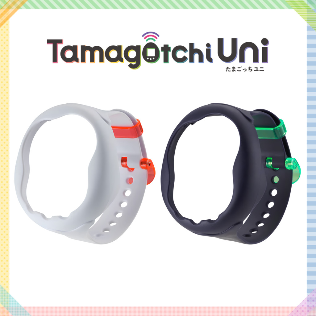 Tamagotchi Uni Customizable Belt Future White / Cyber Black (BANDAI)