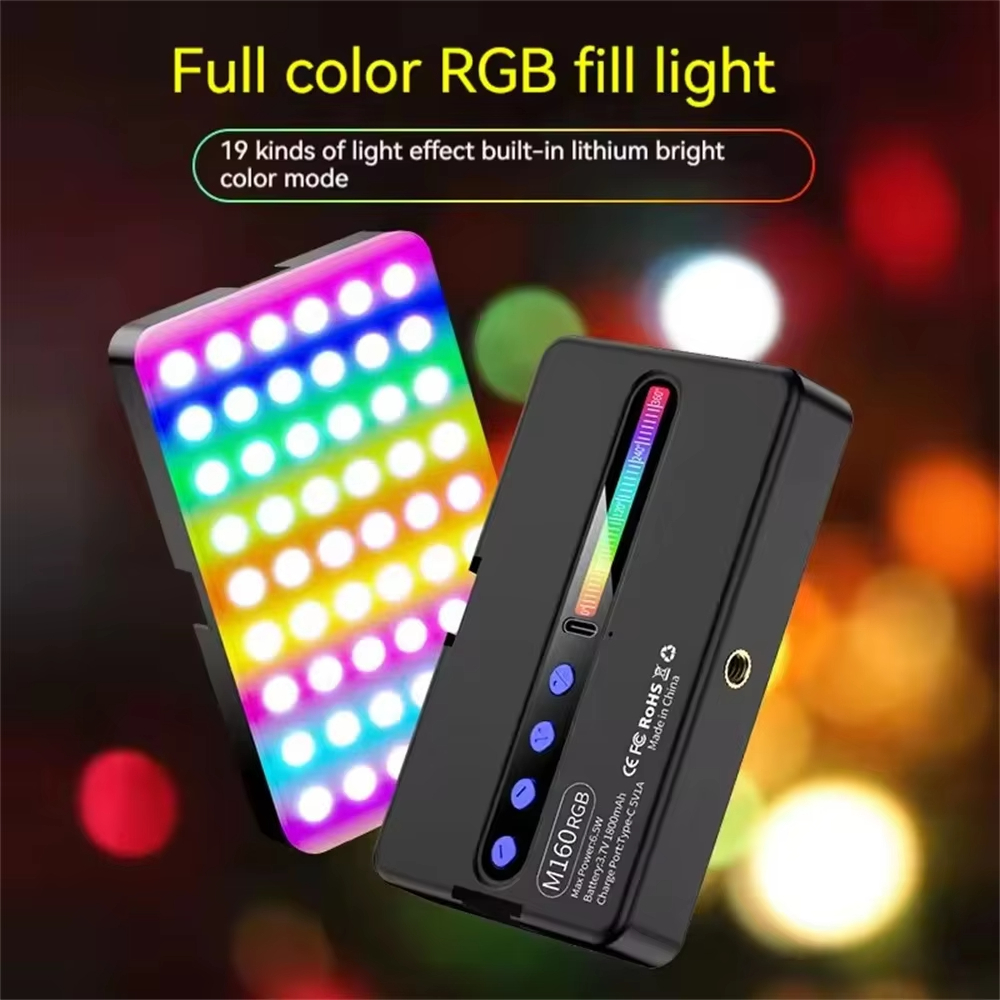 Adequado para câmera, Tablet PC, luz de preenchimento de celular RGB LC-88 Lucacell luz suave, Mini tipo de bolso portát
