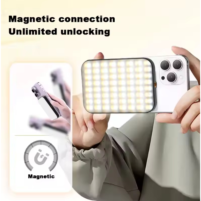 Luz De Preenchimento Rgb Mobile Para Câmera Tablet Celular lc-88 lucacell Suave Luz , Mini Portátil Bolso