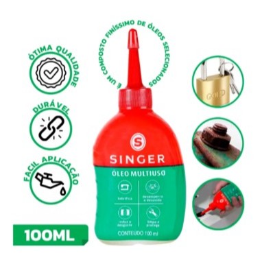 Óleo Lubrificante Multiuso 100ml - Singer