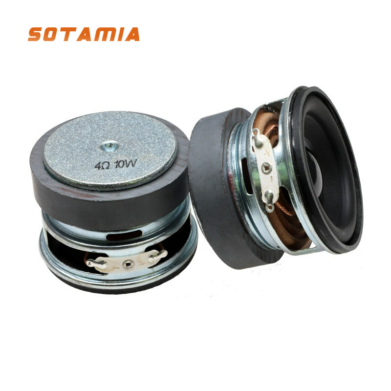 SOTAMIA 2pcs 57mm Subwoofer 4 Ohm 10W 55 Bacia De Diamante Magnético Alto-Falante Forte DIY Mini Bluetooth