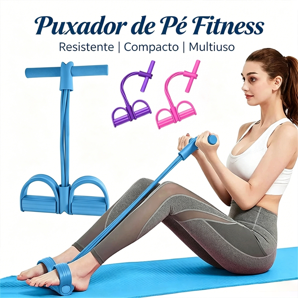 Elástico Extensor de Exercícios Pull Reducer Multi Função Academia Em Casa Uso Profissional