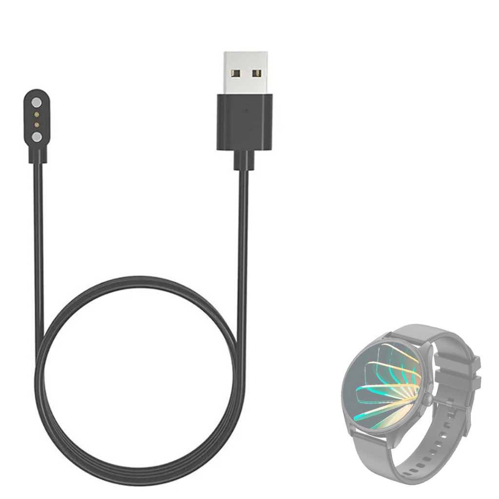Carregador Usb Compatível Com Smartwatch Multilaser Multi M2R magnetico
