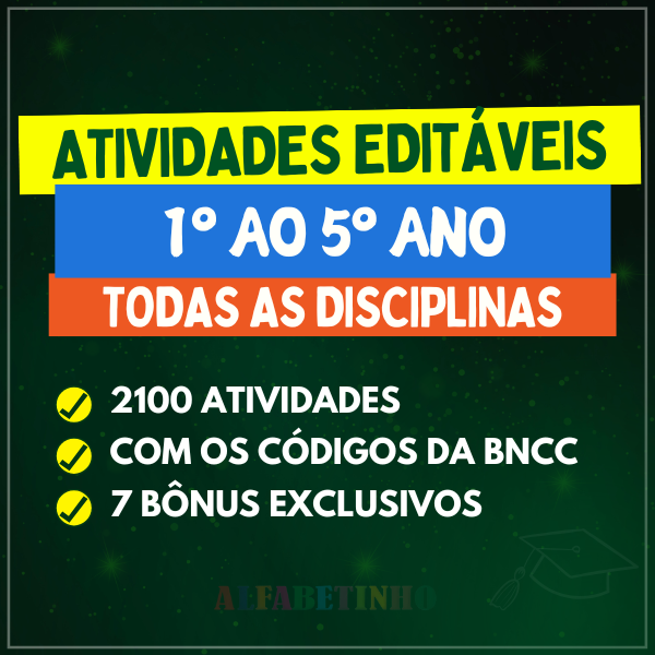 ATIVIDADES - 1º AO 5º ANO - BNCC 2025